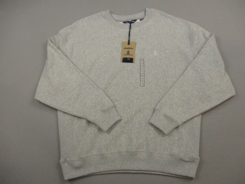 Chubbies Sweatshirt Men Small Gray Crewneck 6th Period Comfort Crewneck S